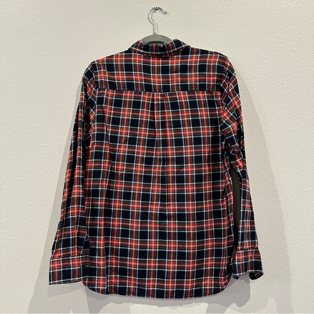 Old Navy Women’s Button Down Red & Navy Shirt in Plaid Checked Print sz S - Picture 6 of 6